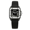 Front Full View Of Cartier 2878 Stainless & Plated Metal Watch Pre Owned Condition {Product Condition}