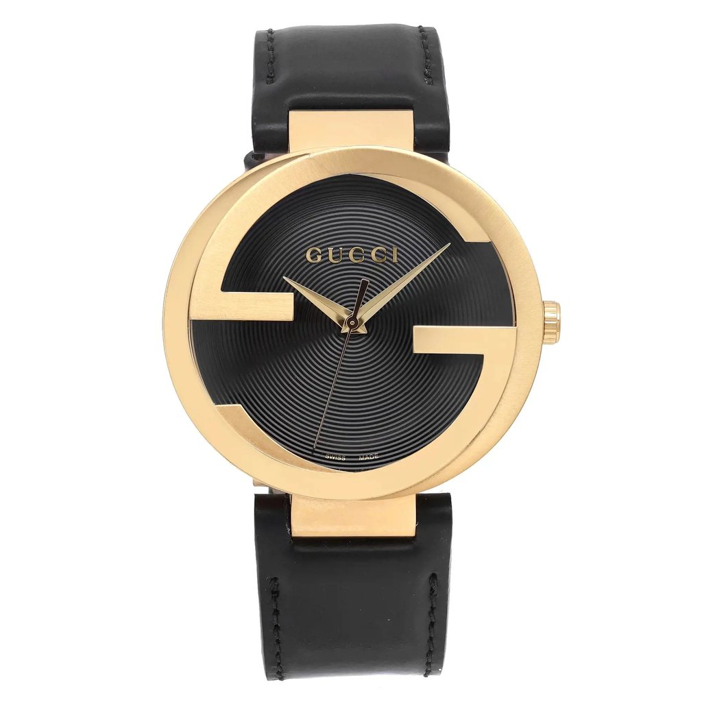 Front Full View Of Gucci YA133212 Stainless Steel Watch New With Defects Condition Excellent