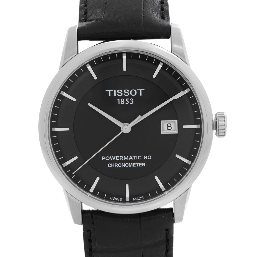 Up Close Front Facing Picture Of Tissot T086.408.16.051.00 Stainless Steel Watch New With Defects Condition