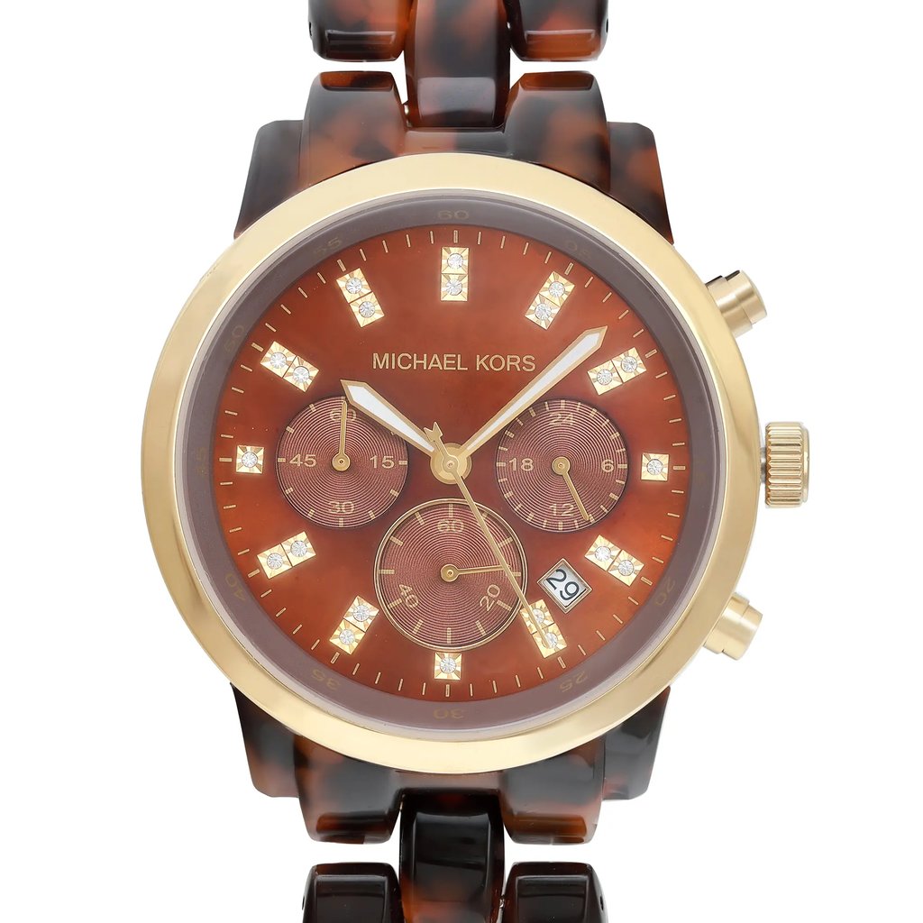 2nd image of Michael Kors Michael Kors Tortoise Wristwatch, PreOwned condition