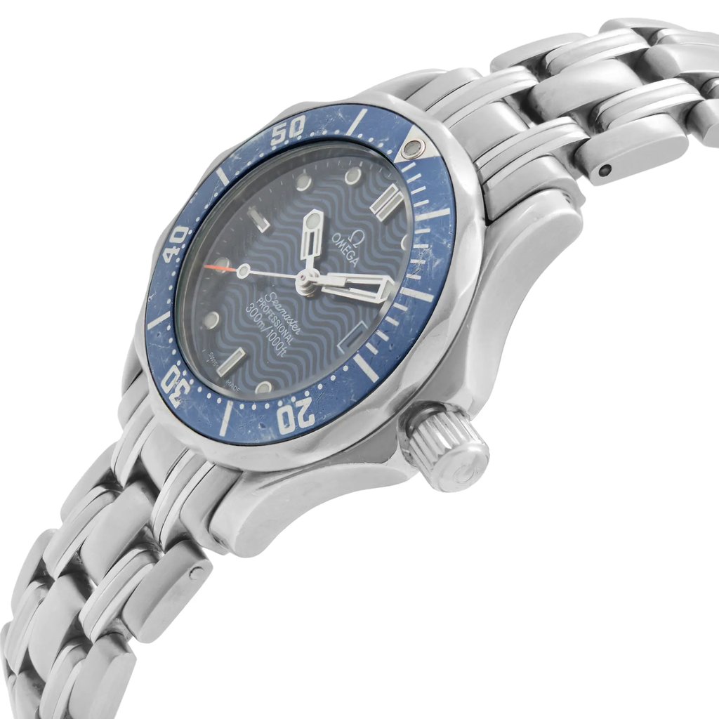 View Of Crown Facing Side Of OMEGA 2224.80.00 Stainless Steel Watch Pre Owned Condition