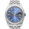 Up Close Front Facing Picture Of Rolex 116200 Stainless Steel Watch Pre Owned Condition
