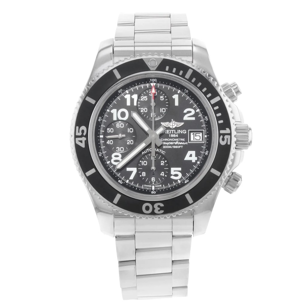 Front Full View Of Breitling A13311C9/BE93-161A Stainless Steel Watch Display Model Condition {Product Condition}