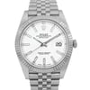 Up Close Front Facing Picture Of Rolex 126334 Stainless Steel Watch Pre Owned Condition