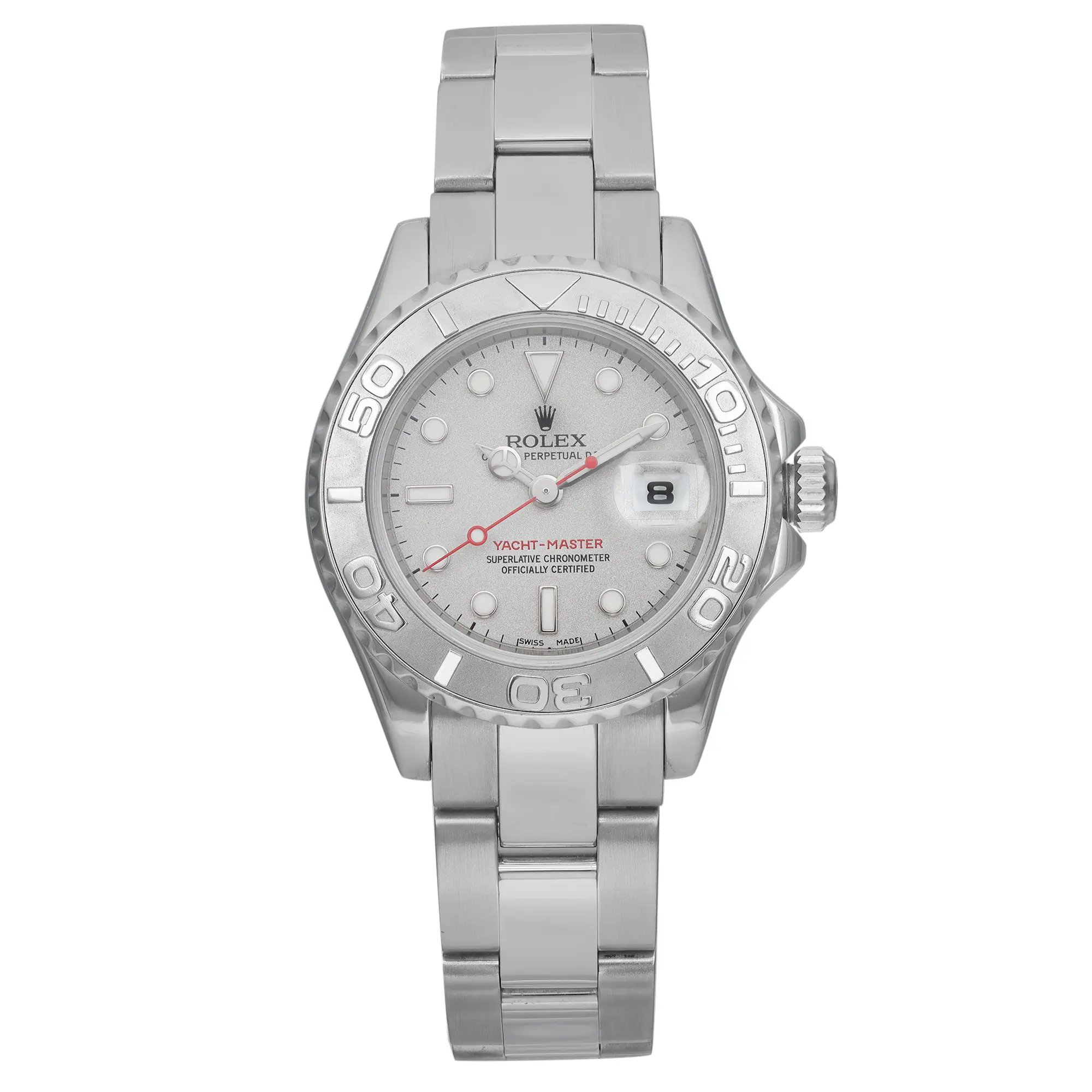 Front Full View Of Rolex 169622 Stainless Steel Watch Pre Owned Condition Good