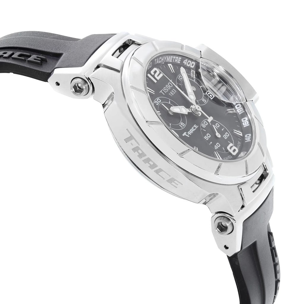 View Of Opposite Crown Facing Side Of Tissot T048.217.17.057.00 Stainless Steel Watch New With Defects Condition
