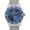 Up Close Front Facing Picture Of Breitling A1732016-C734SS Stainless Steel Watch Pre Owned Condition