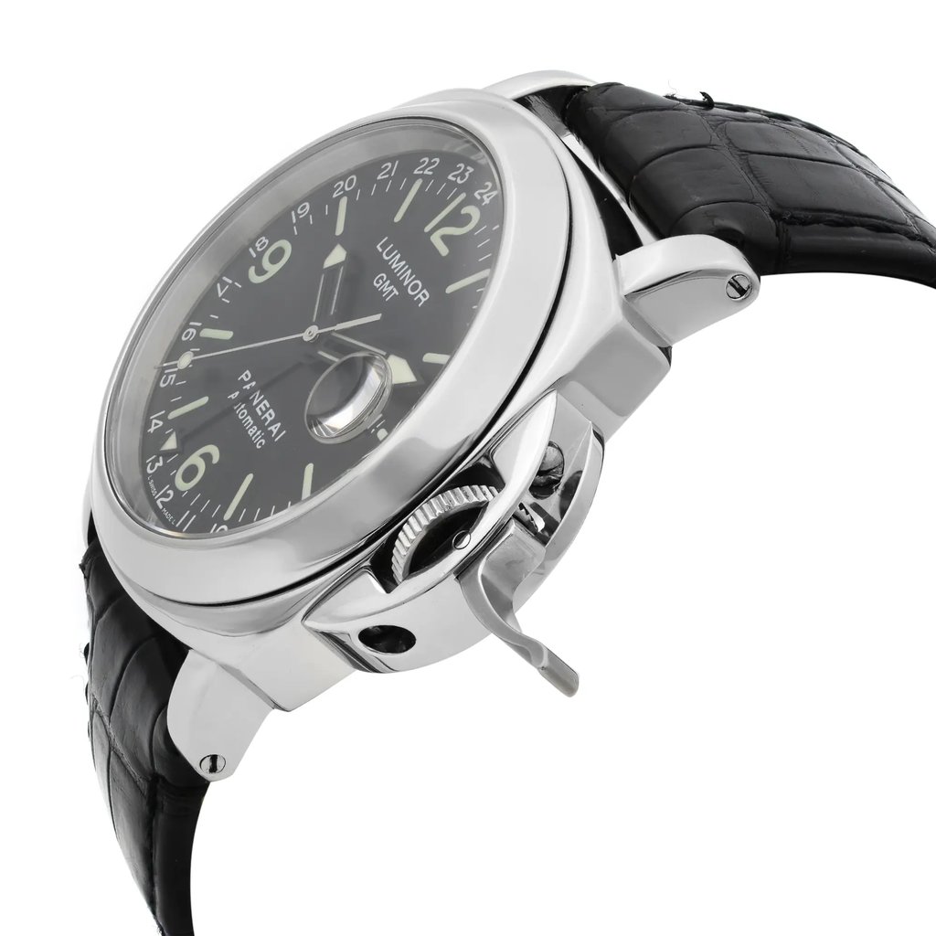 View Of Crown Facing Side Of Panerai PAM00063 Stainless Steel Watch Pre Owned Condition