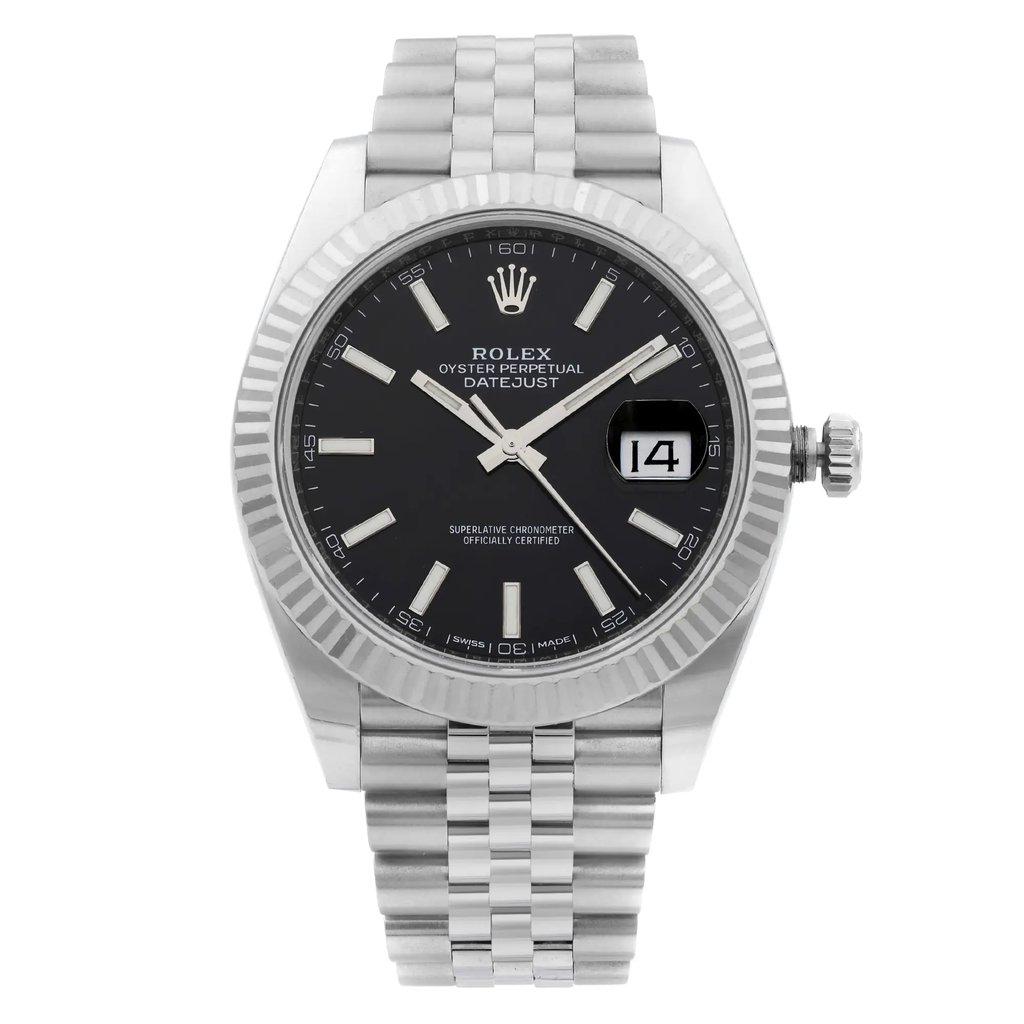 Front Full View Of Rolex 126334 Stainless Steel Watch Pre Owned Condition {Product Condition}