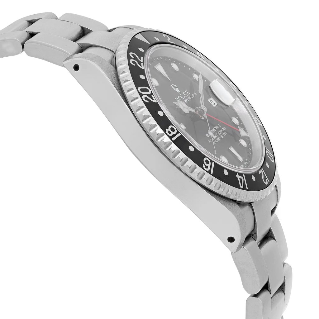 View Of Opposite Crown Facing Side Of Rolex 16710 Stainless Steel Watch Pre Owned Condition