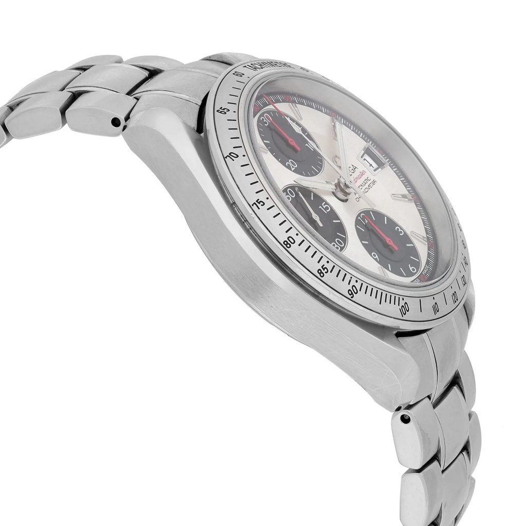 View Of Opposite Crown Facing Side Of OMEGA 3211.31.00 Stainless Steel Watch Pre Owned Condition
