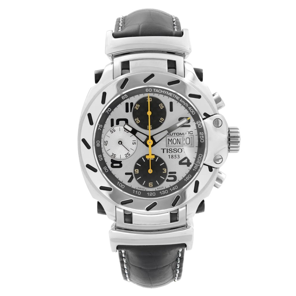 Front Full View Of Tissot T011.414.16.032.00 Stainless Steel Watch Display Model Condition {Product Condition}