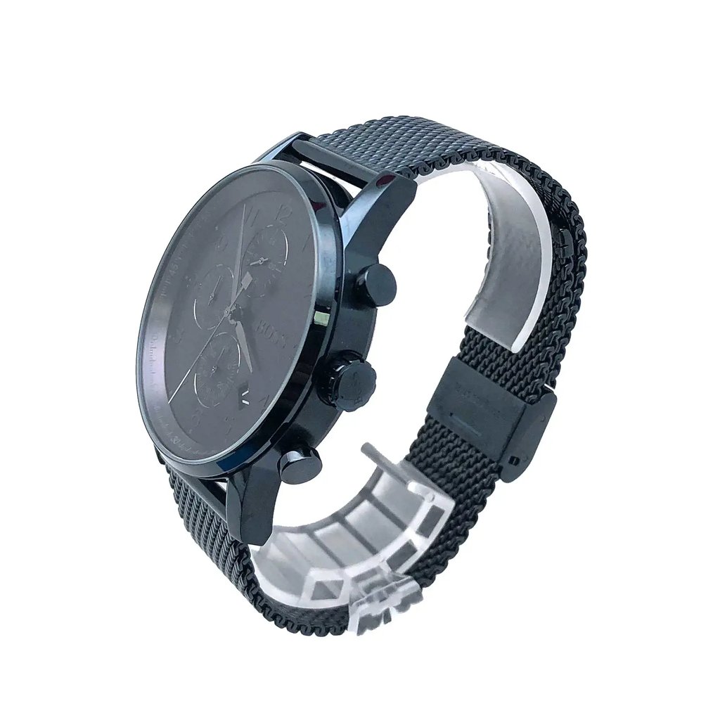 View Of Crown Facing Side Of HUGO BOSS 1513538 Stainless Steel Watch Display Model Condition