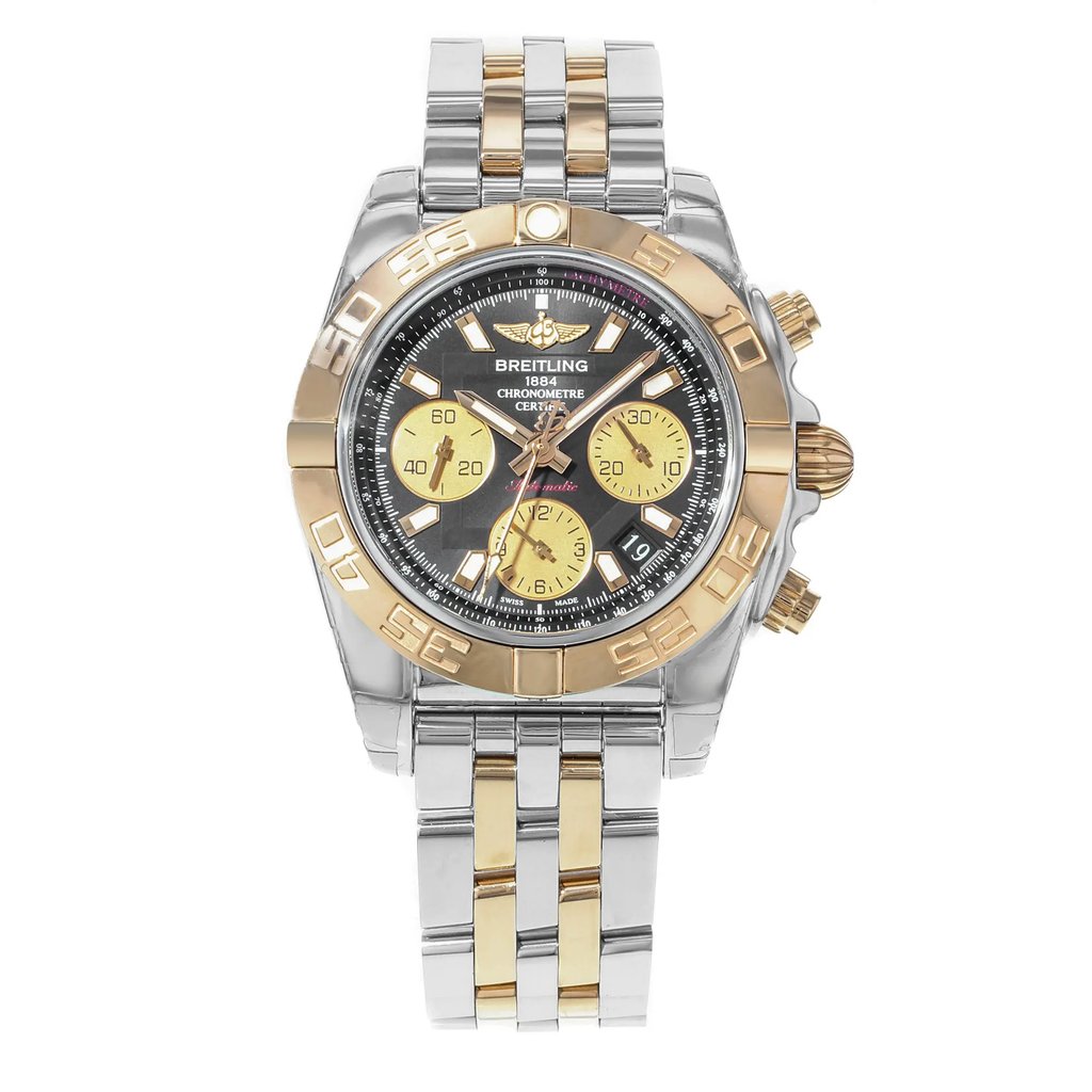 Front Full View Of Breitling CB014012/BA53-378C Stainless Steel Watch Display Model Condition {Product Condition}