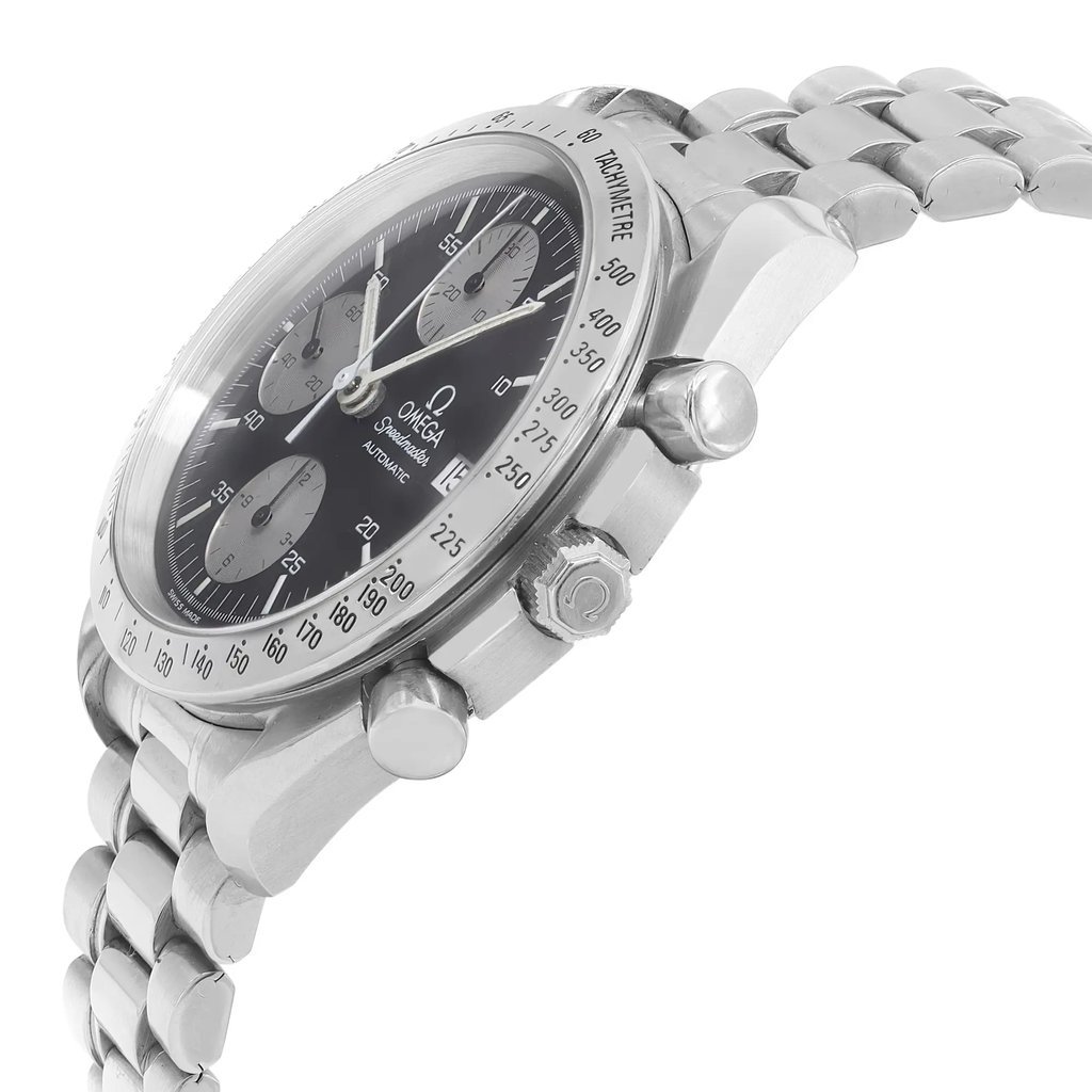 View Of Crown Facing Side Of OMEGA  3511.50.00 Stainless Steel Watch Pre Owned Condition