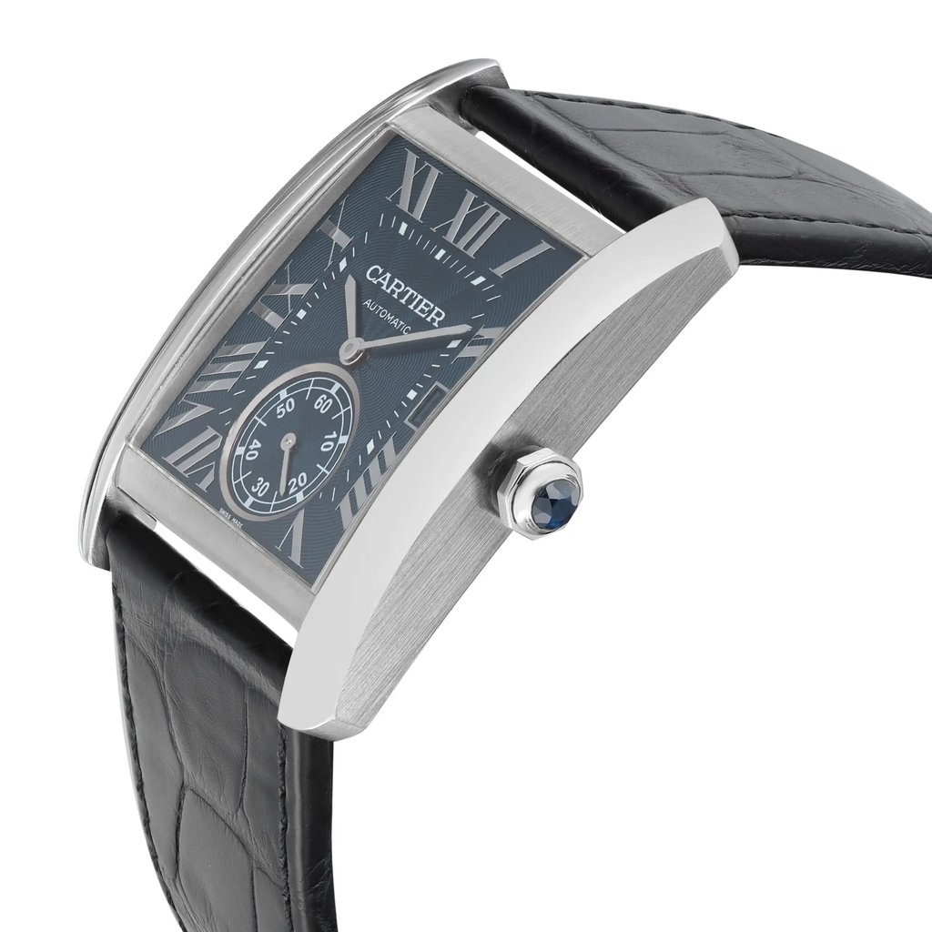 View Of Crown Facing Side Of Cartier WSTA0010 Stainless Steel Watch Pre Owned Condition