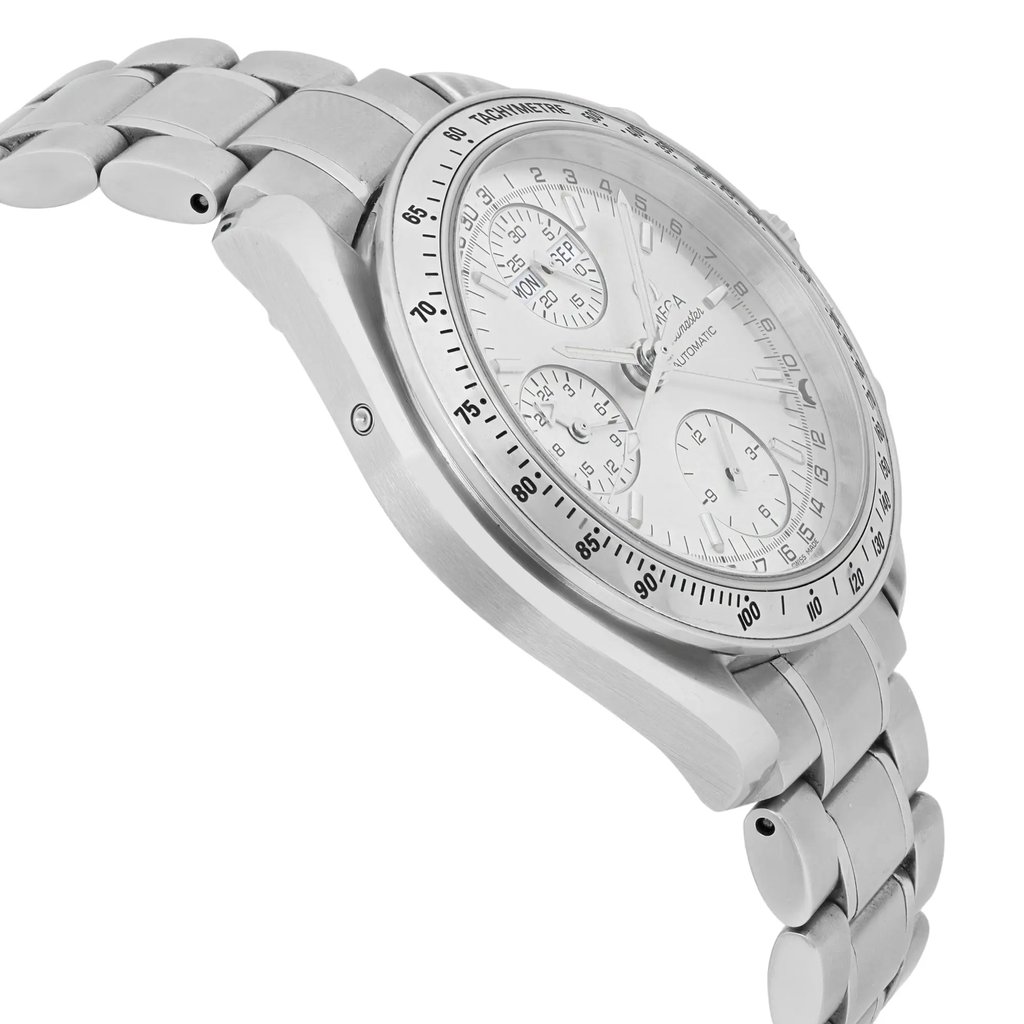 View Of Opposite Crown Facing Side Of OMEGA 3523.30.00 Stainless Steel Watch Pre Owned Condition