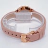 Back View Of Solid Back Case And Closed Leather Band Of Michael Kors MK2735 Watch New With Defects Condition