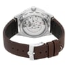 Back View Of Exhibition Back Case And Closed Leather Band Of OMEGA 234.32.41.21.01.001 Watch Unworn Condition
