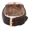 Back View Of Screwback Back Case And Closed Leather Band Of OMEGA 5701.80.03 Watch Pre Owned Condition