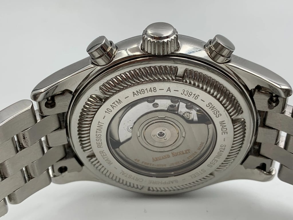 7th image of Armand Nicolet 9648A-AG-M9140 Wristwatch, DisplayModel condition