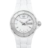 Up Close Front Facing Picture Of TechnoMarine 110022C Ceramic Watch Pre Owned Condition