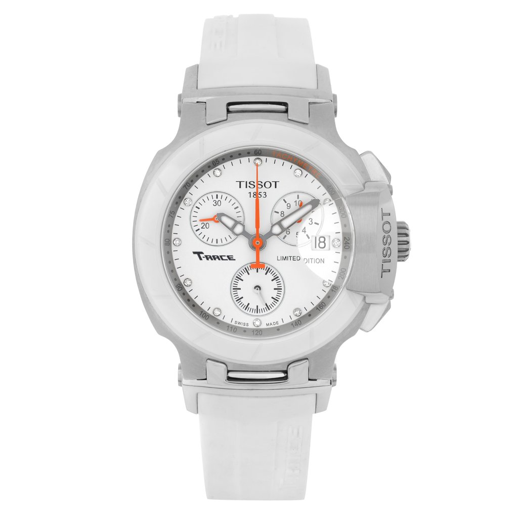 Front Full View Of Tissot T048.217.27.016.00 Stainless Steel Watch Display Model Condition {Product Condition}
