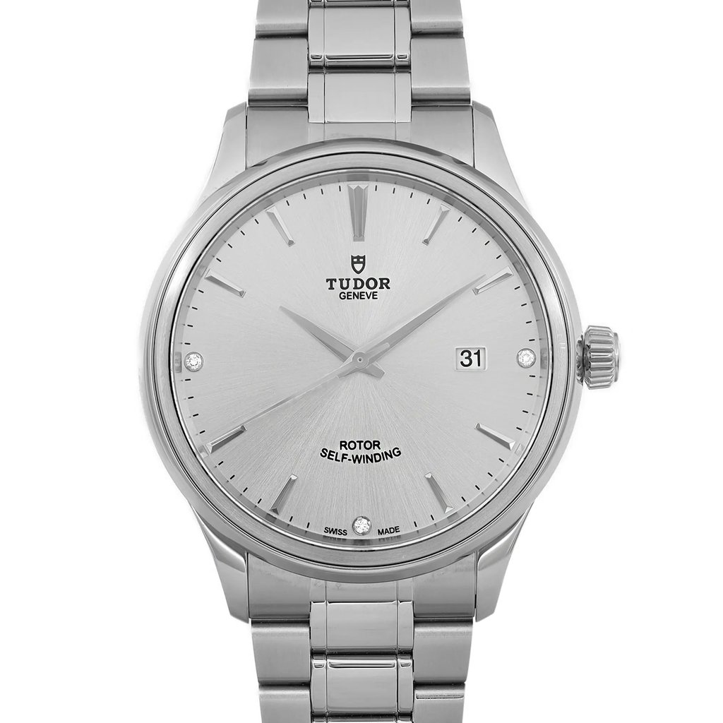 Up Close Front Facing Picture Of TUDOR 12700-0003 Stainless Steel Watch Unworn Condition