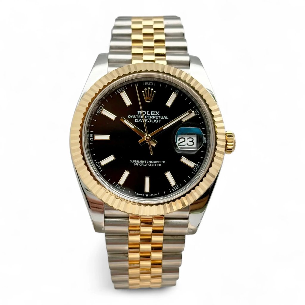Front Full View Of Rolex 126333 Stainless Steel Watch Pre Owned Condition Excellent