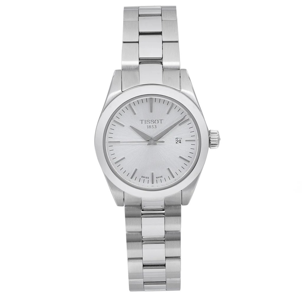 Front Full View Of Tissot T132.010.11.031.00 Stainless Steel Watch Display Model Condition Excellent