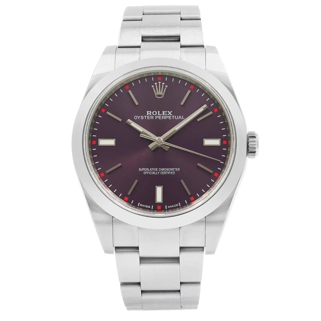 Front Full View Of Rolex 114300 Stainless Steel Watch Pre Owned Condition Excellent