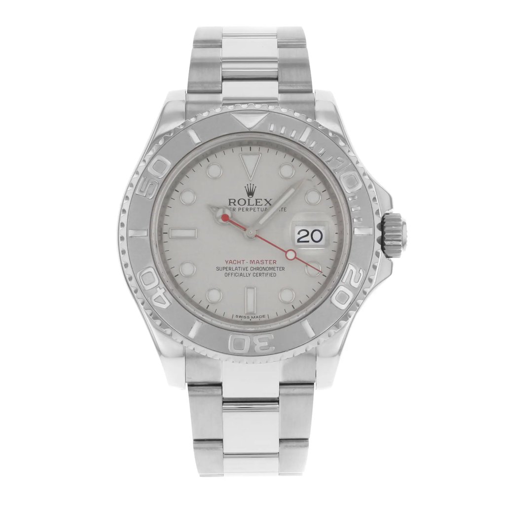 Front Full View Of Rolex 116622 Stainless Steel Watch Pre Owned Condition Good