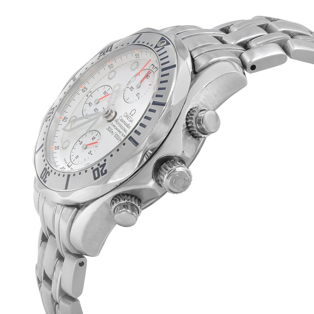 View Of Crown Facing Side Of OMEGA 2598.20.00 Stainless Steel Watch Pre Owned Condition