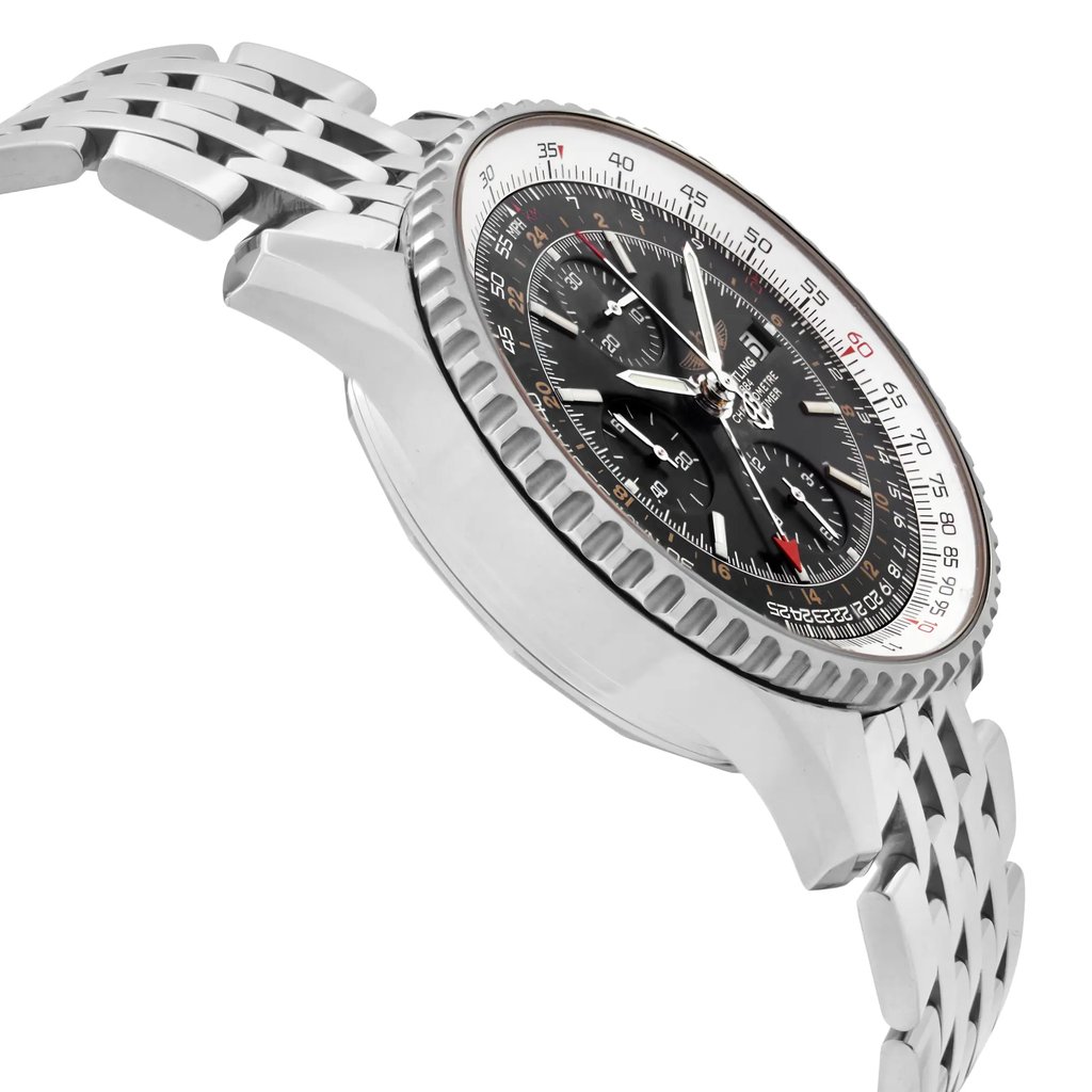 View Of Opposite Crown Facing Side Of Breitling A2432212/B726-443A Stainless Steel Watch Pre Owned Condition
