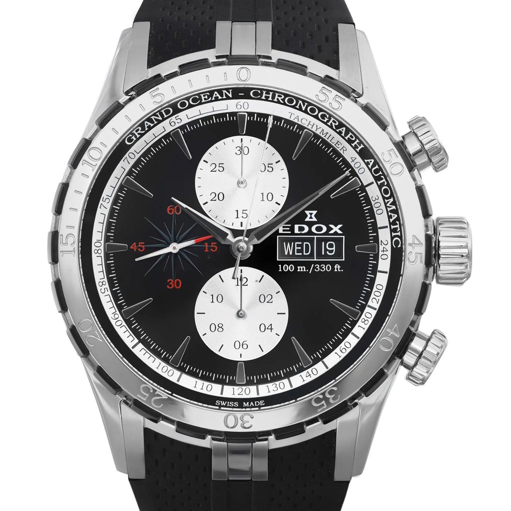 Chronostore - Edox Grand Ocean 48mm Black Dial Automatic Men Watch