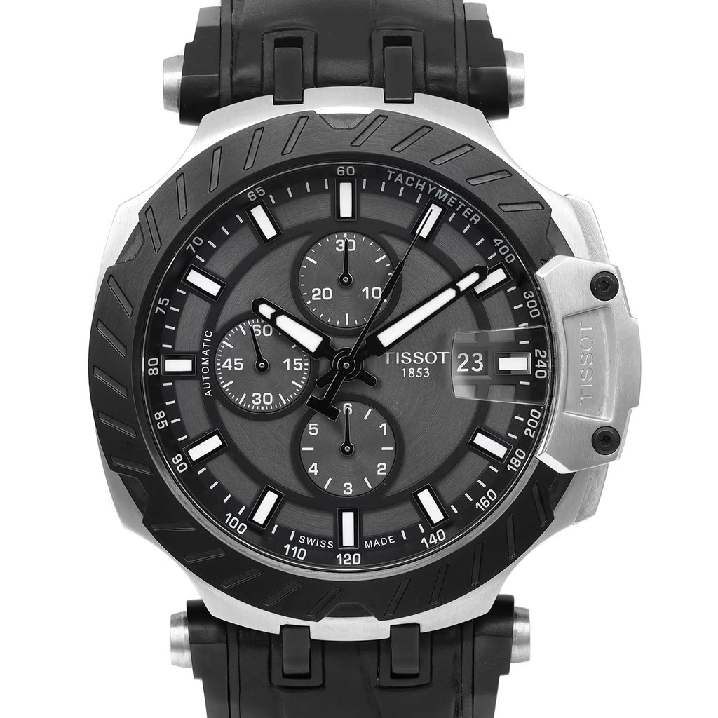 Up Close Front Facing Picture Of Tissot T115.427.27.061.00 Stainless Steel Watch Display Model Condition