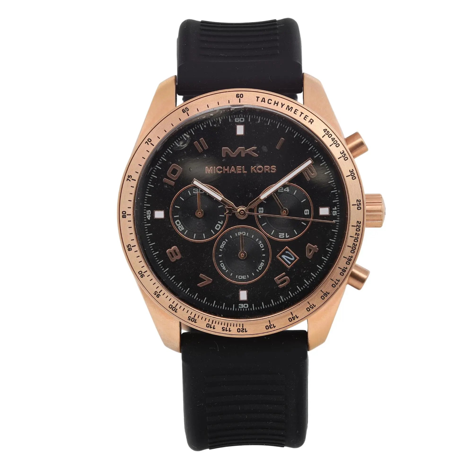 Front Full View Of Michael Kors MK8687 Stainless Steel Watch New With Defects Condition {Product Condition}