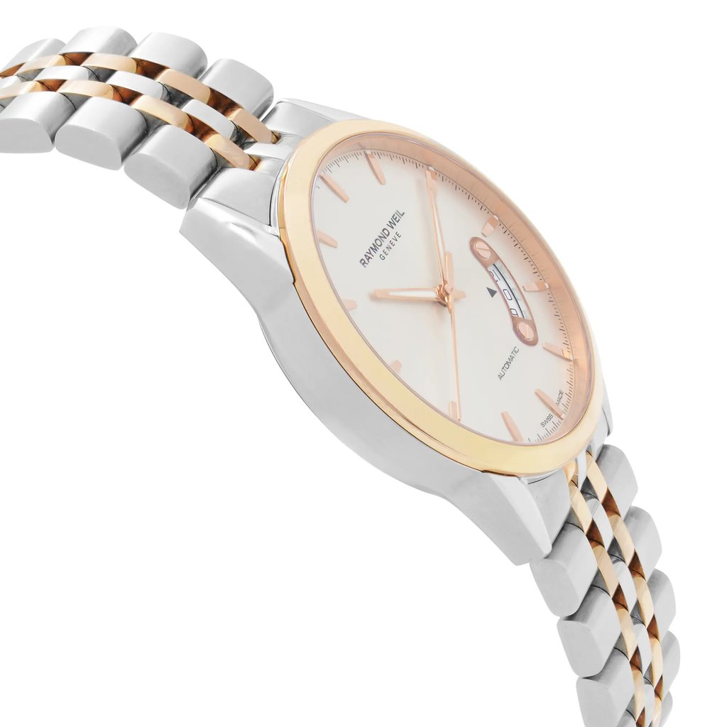 View Of Opposite Crown Facing Side Of RAYMOND WEIL 2770-SP5-65011 Stainless Steel Watch Unworn Condition