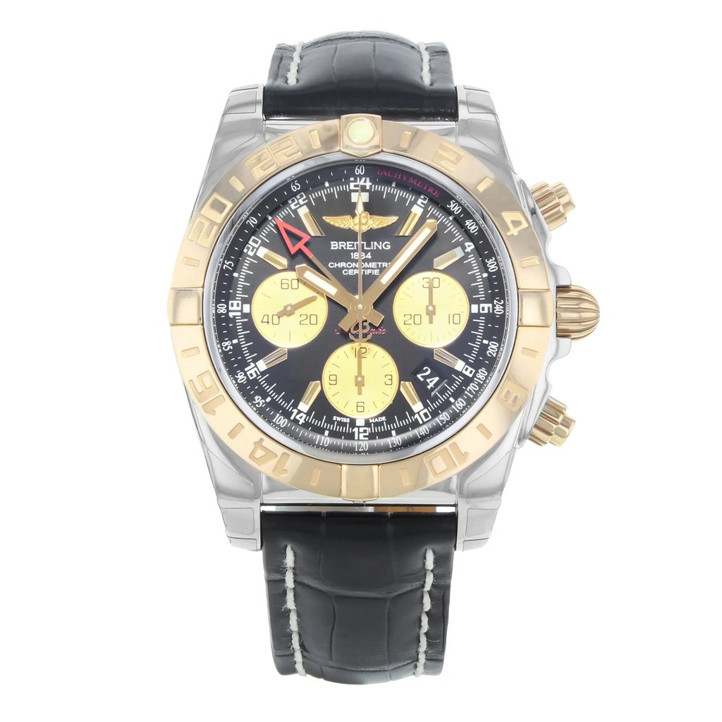 Front Full View Of Breitling CB042012/BB86-743P Stainless Steel Watch Display Model Condition {Product Condition}