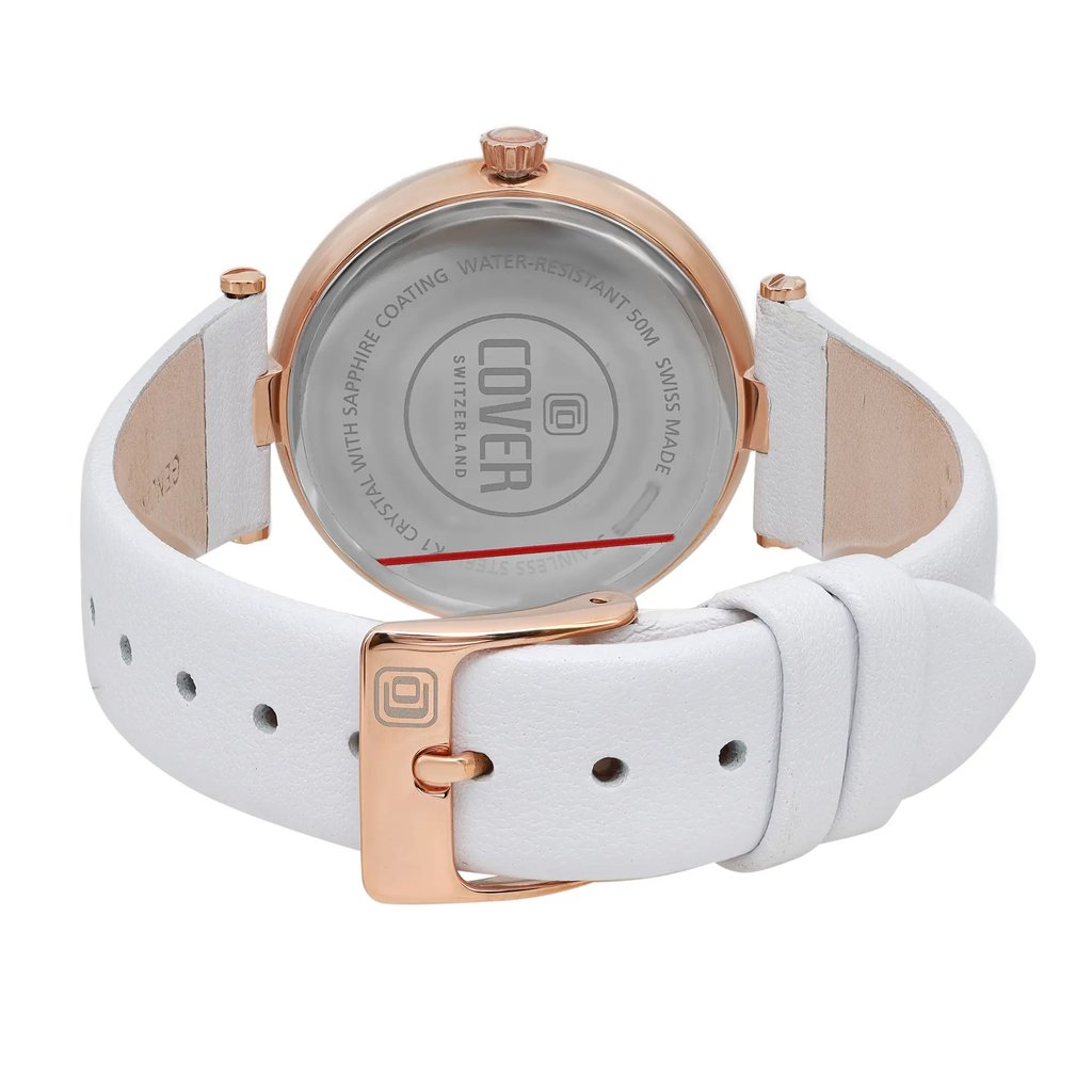 Back View Of Snap Back Case And Closed Leather Band Of COVER CO193.14 Watch Display Model Condition
