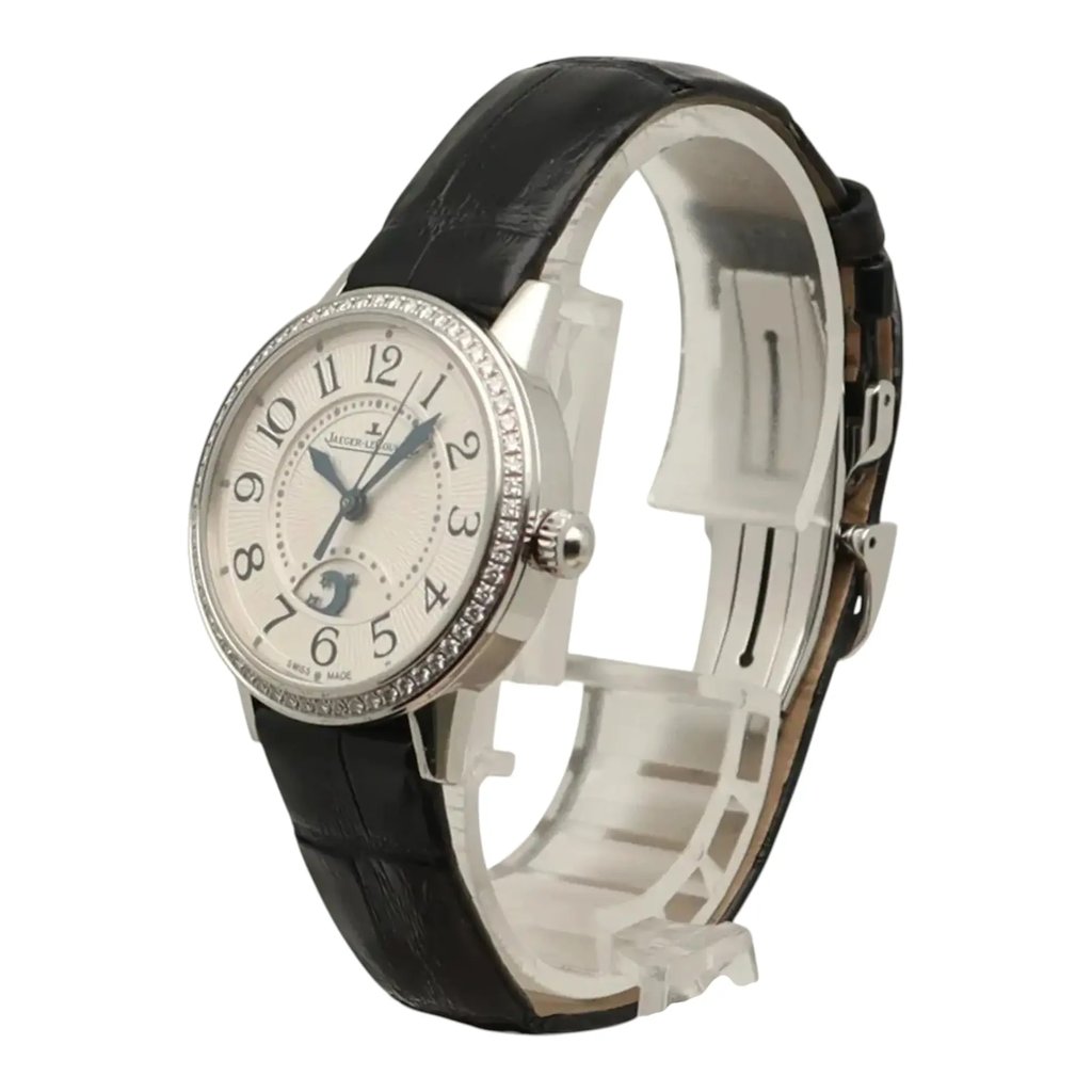 View Of Crown Facing Side Of Jaeger-LeCoultre Q3468421 Stainless Steel Watch Pre Owned Condition
