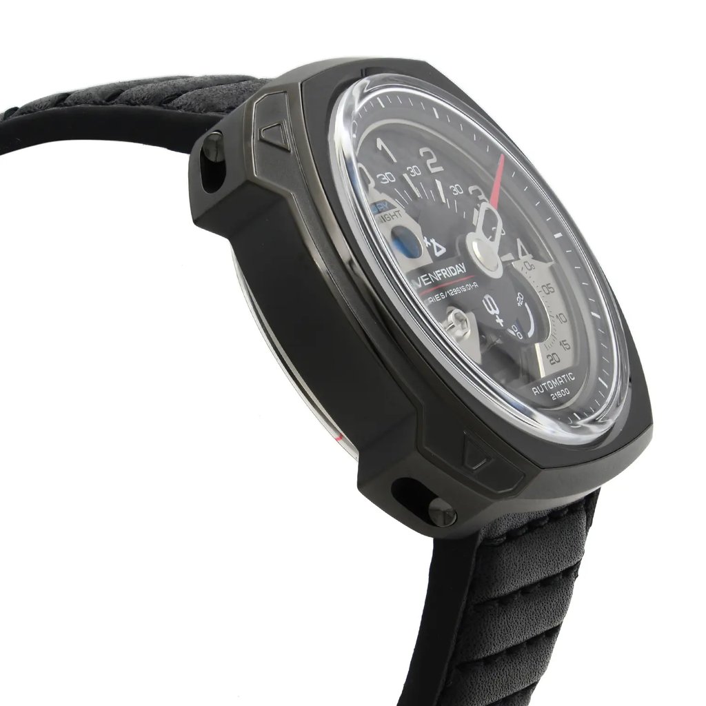 View Of Opposite Crown Facing Side Of SEVENFRIDAY V3/01 Stainless Steel Watch Unworn Condition