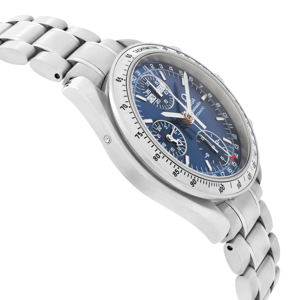 View Of Opposite Crown Facing Side Of OMEGA 3523.80.00 Stainless Steel Watch Pre Owned Condition