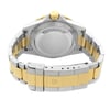 Back View Of {Caseback} Back Case And Closed Stainless and Solid Gold Band Of Rolex 16613T Watch Pre Owned Condition