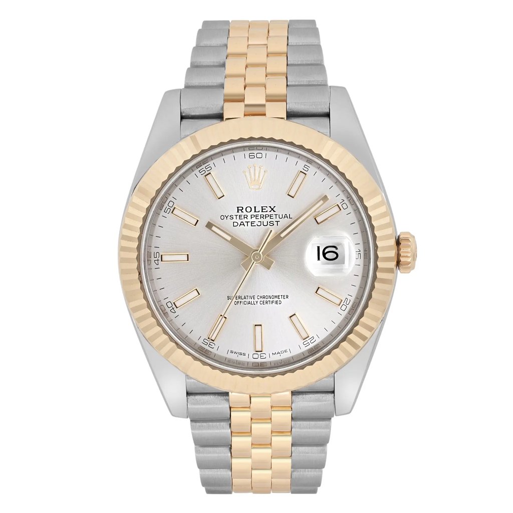 Front Full View Of Rolex 126333 Stainless Steel Watch Pre Owned Condition Excellent