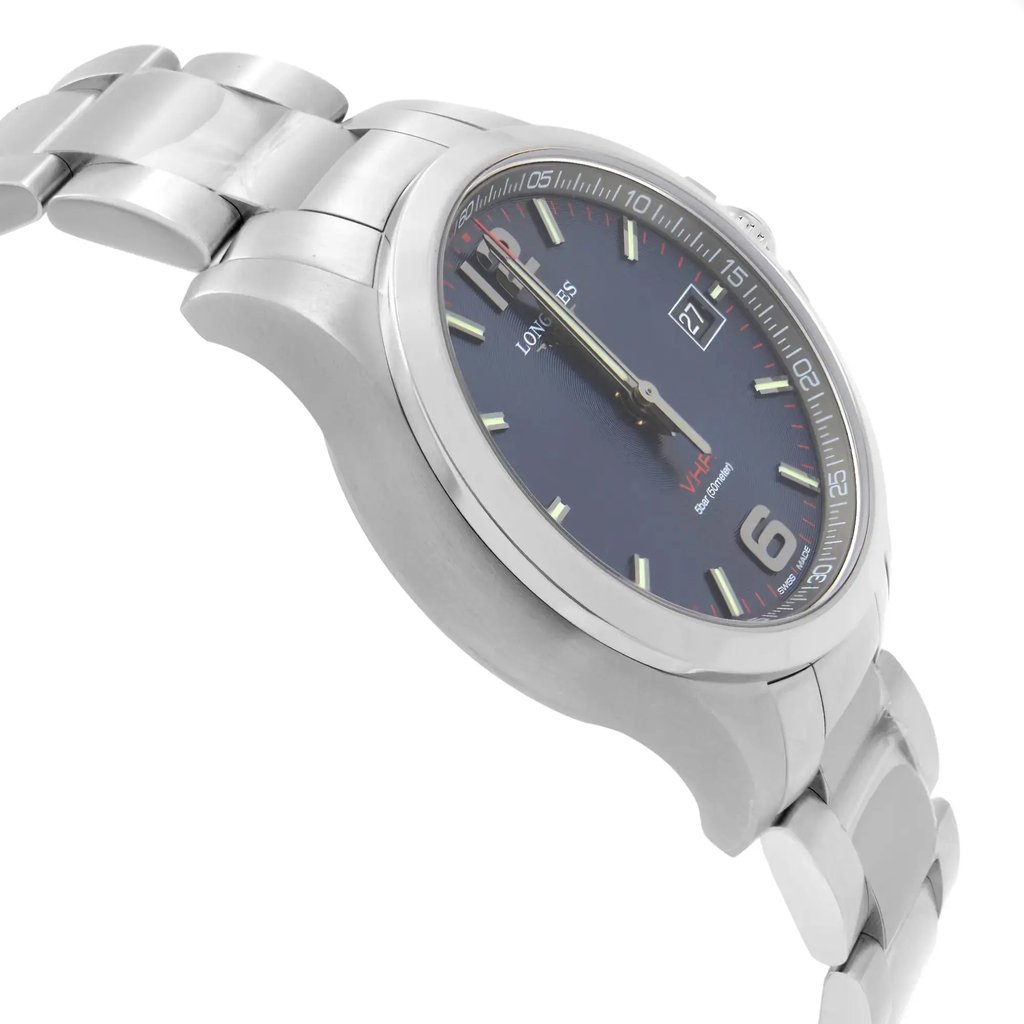 View Of Opposite Crown Facing Side Of Longines L3.726.4.96.6 Stainless Steel Watch Unworn Condition