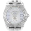 Up Close Front Facing Picture Of Breitling A3733011/A717-SS Stainless Steel Watch Display Model Condition