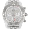 Up Close Front Facing Picture Of Breitling AB042011-Q589 Stainless Steel Watch Pre Owned Condition