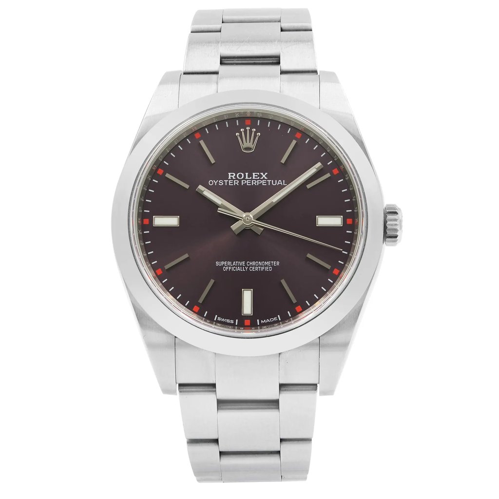 Front Full View Of Rolex 114300 Stainless Steel Watch Pre Owned Condition Good