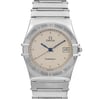 Up Close Front Facing Picture Of OMEGA 396.1076 Stainless Steel Watch Pre Owned Condition